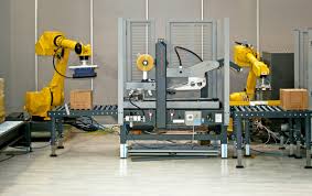 Packaging machinery close-up